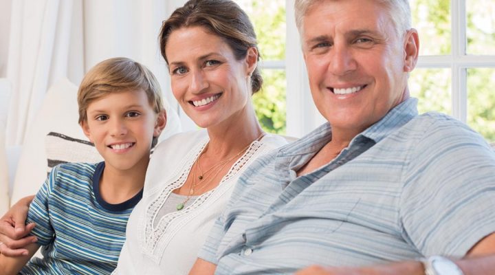 Dr. Keith Silverman provides dentistry for all ages. Grandfather, mother and son.