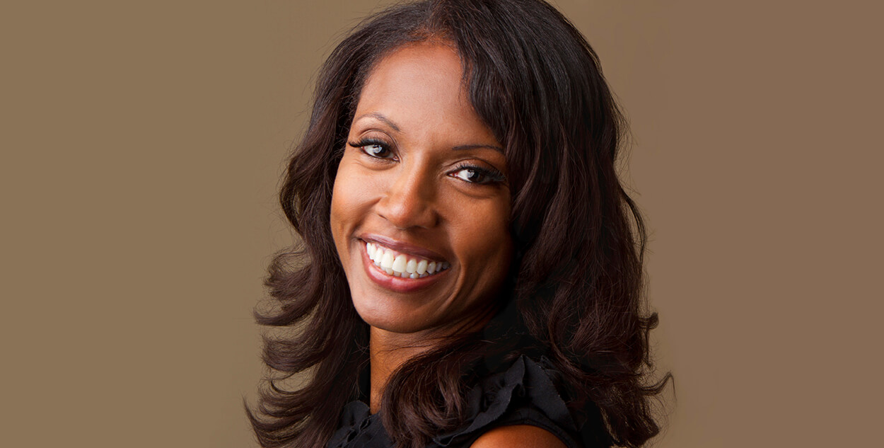 African-american professional woman with a beautiful smile